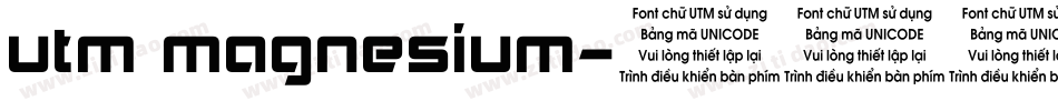 utm magnesium字体转换